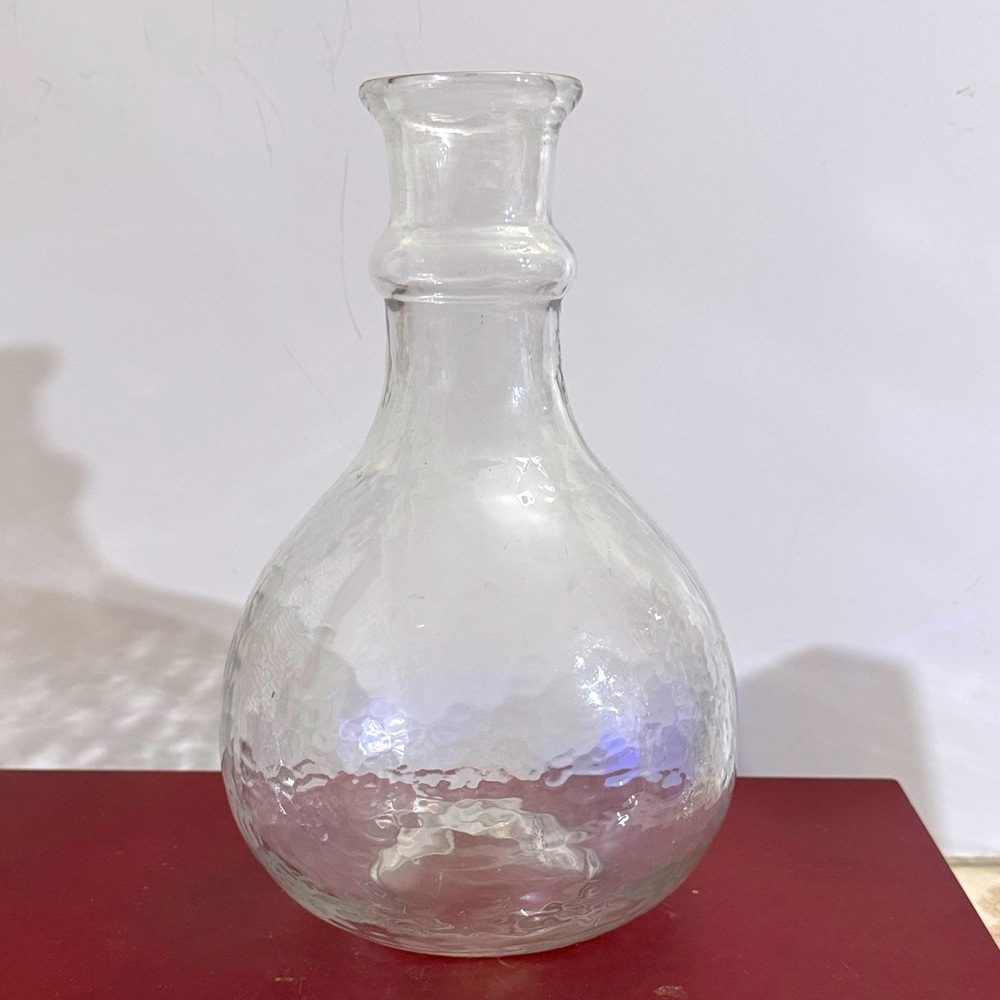 Elegant Zodax Hammered, Glass Vase 10 inch